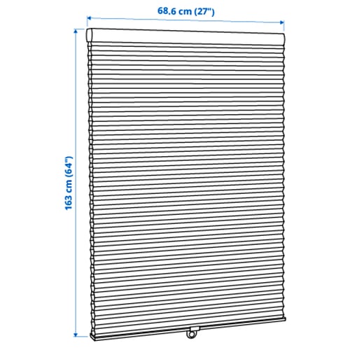 Illustration with measurements for the product: HOPPVALS.