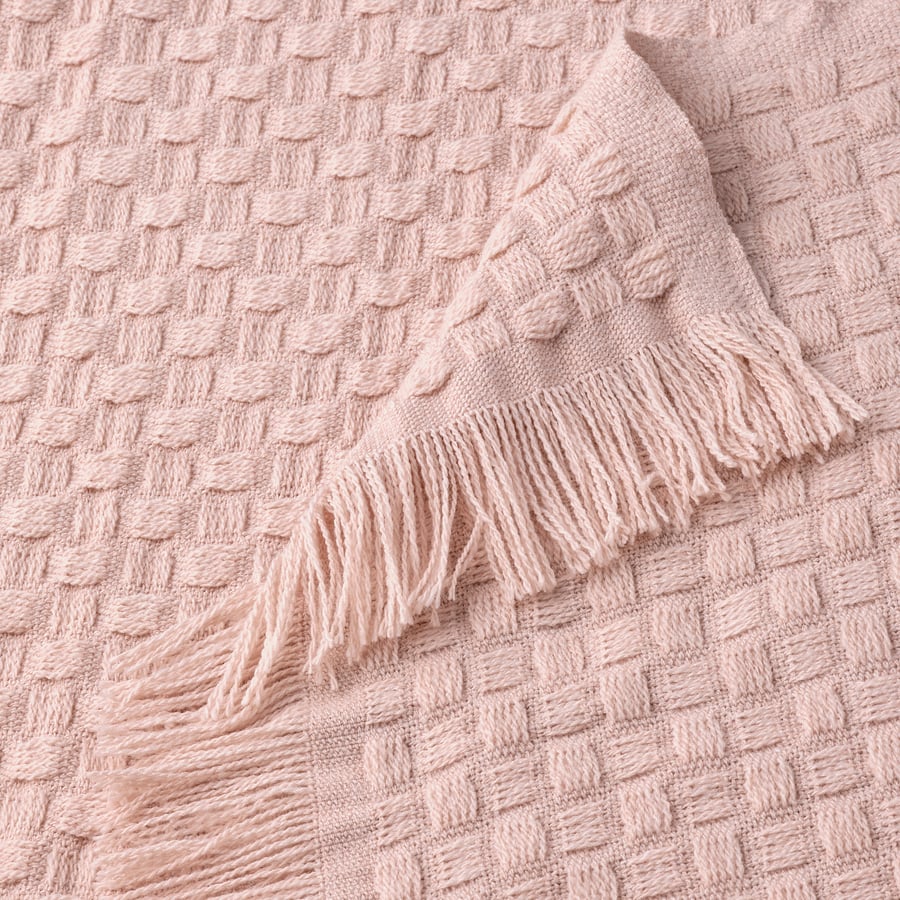 HORNMAL throw, light pink, 51x67" IKEA