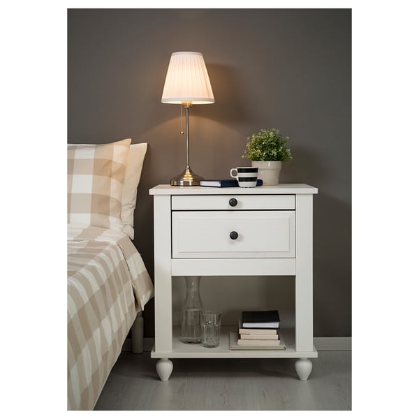 Hornsund Nightstand White Stained Ikea