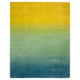 HOTELLRUM Rug, high pile, blue/green yellow, 7 ' 10 "x9 ' 10 "