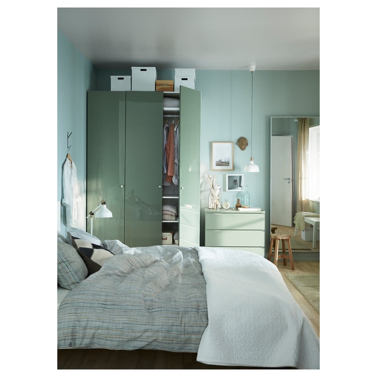 HOVET Mirror, aluminum, 303/4x771/8" IKEA