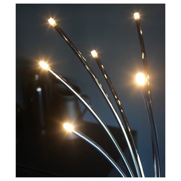 Hovnas Floor Lamp Chrome Plated Chrome Plated Black Ikea