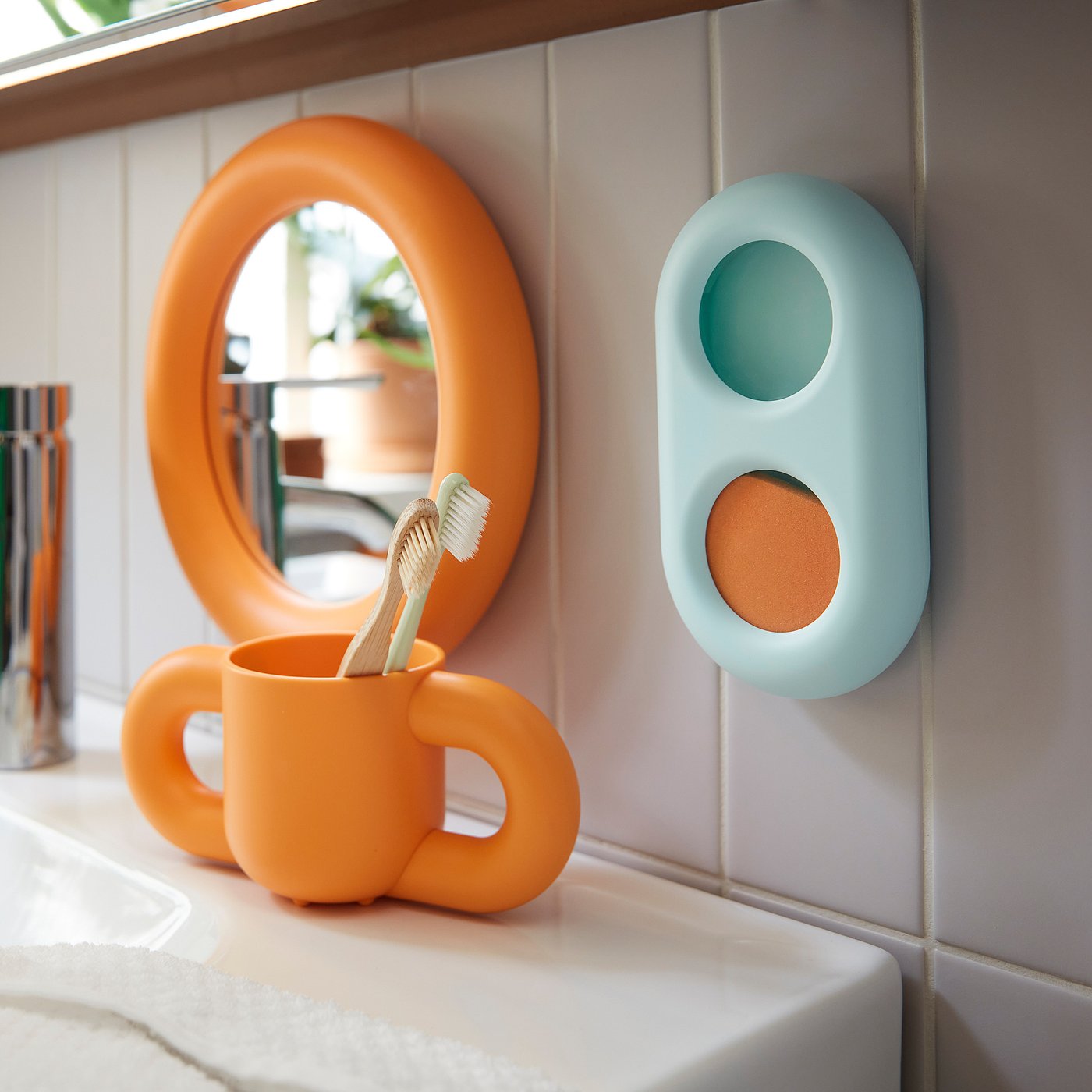 Timer with suction cup, turquoise 2