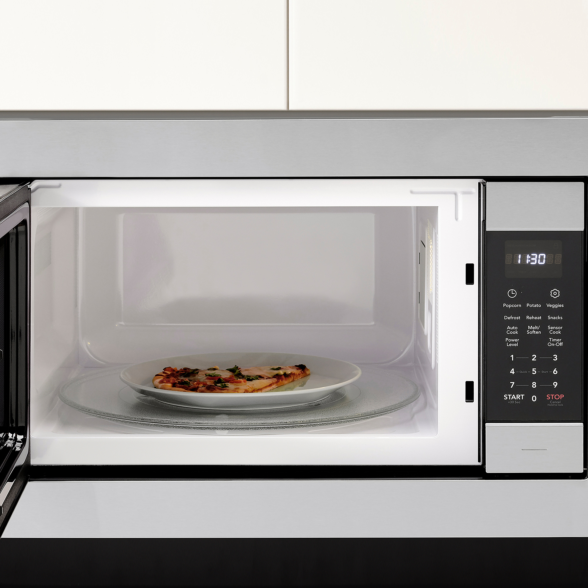 HUVUDSAKLIG Builtin microwave stainless steel color IKEA