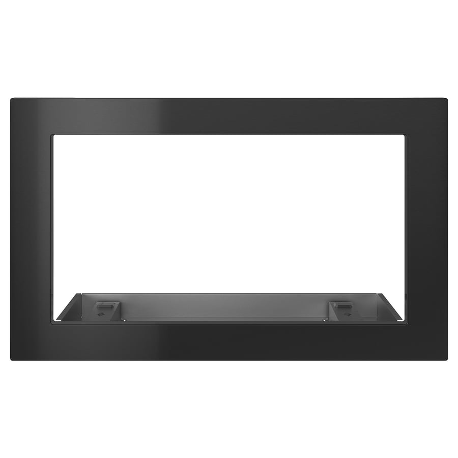 HUVUDSAKLIG microwave trim kit, black Stainless steel IKEA