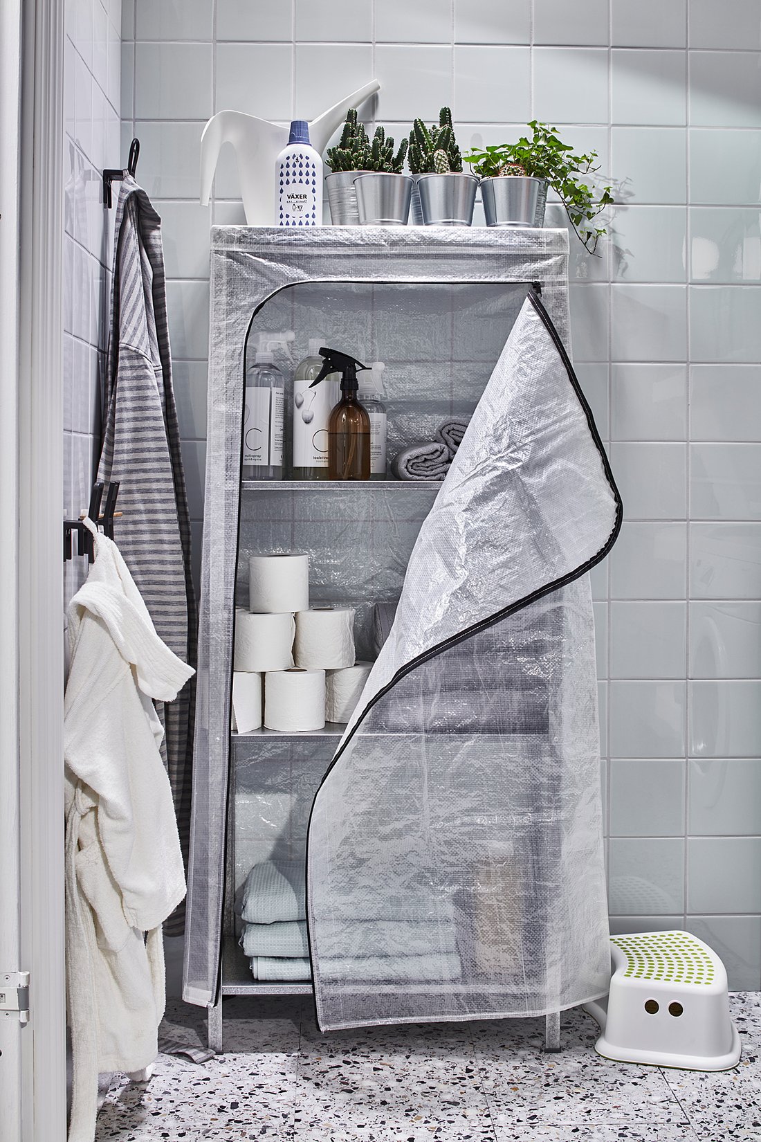 HYLLIS Cover, clear indoor/outdoor, 23 5/8x10 5/8x55 1/8" IKEA