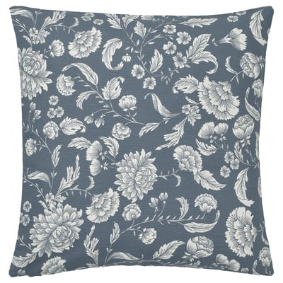 IDALINNEA Cushion cover, dark gray-blue, 20x20 "