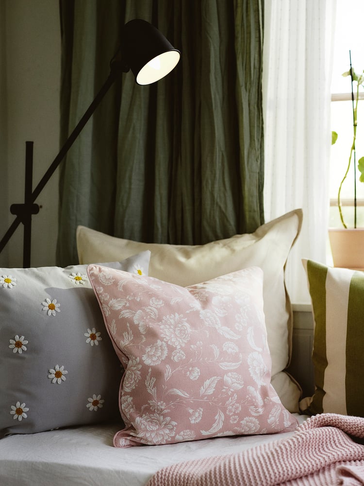 IDALINNEA cushion cover, light pink, 20x20" IKEA
