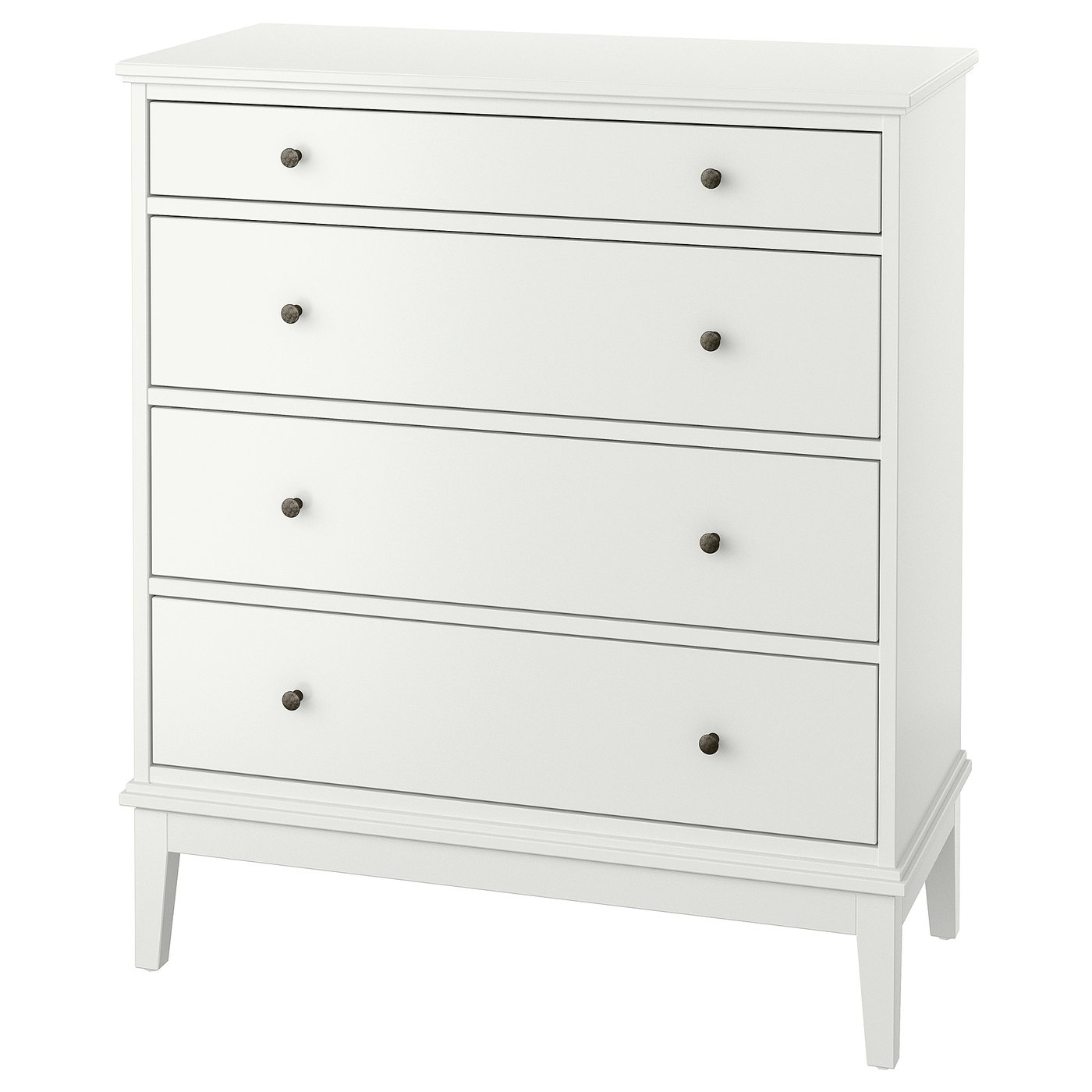 4-Drawer Dresser, White