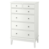 IDANÄS 6-drawer chest, white, 33 1/8x19 5/8x53 1/8 "