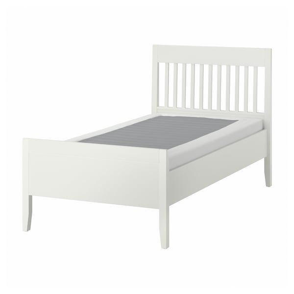 IDANÄS Bed frame, white/Lyngör white, Twin