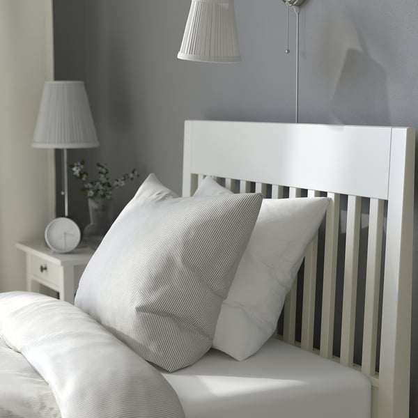 IDANÄS Bed frame with storage, white/Lyngör white, Twin