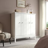IDANÄS Cabinet with bi-folding doors, white, 47 5/8x53 1/8 "