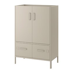 ID&Aring;SEN cabinet with smart lock, beige
