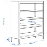 IDÅSEN Shelf unit, dark gray, 47 1/4x17 3/4x55 1/8 "