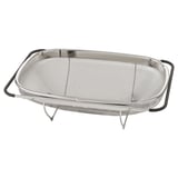IDEALISK Colander, stainless steel/black, 13x9 "