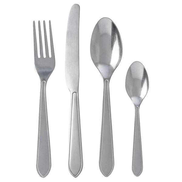 IDENTITET 16-piece flatware set, stainless steel - IKEA