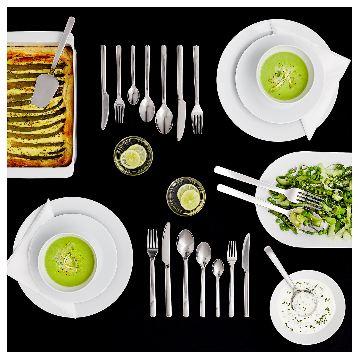 IKEA 365+ 4-piece serving set, stainless steel - IKEA US