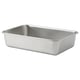 IKEA 365+ Food container, large rectangular/stainless steel, 101 oz