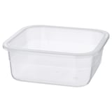 IKEA 365+ Food container, square/plastic, 25 oz