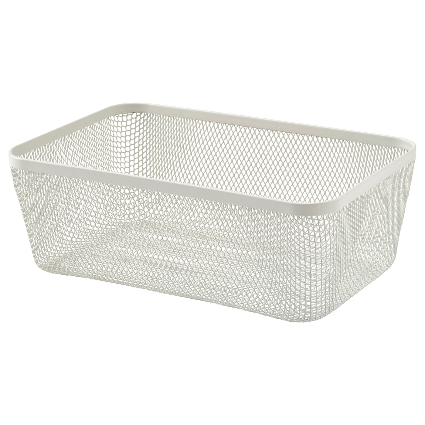 IKEA 365+ food storage basket, metal/white, 113/4x77/8x43/8