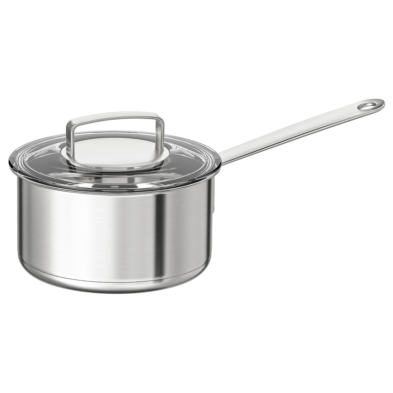 IKEA 365+ Saucepan with lid, stainless steel, glass IKEA