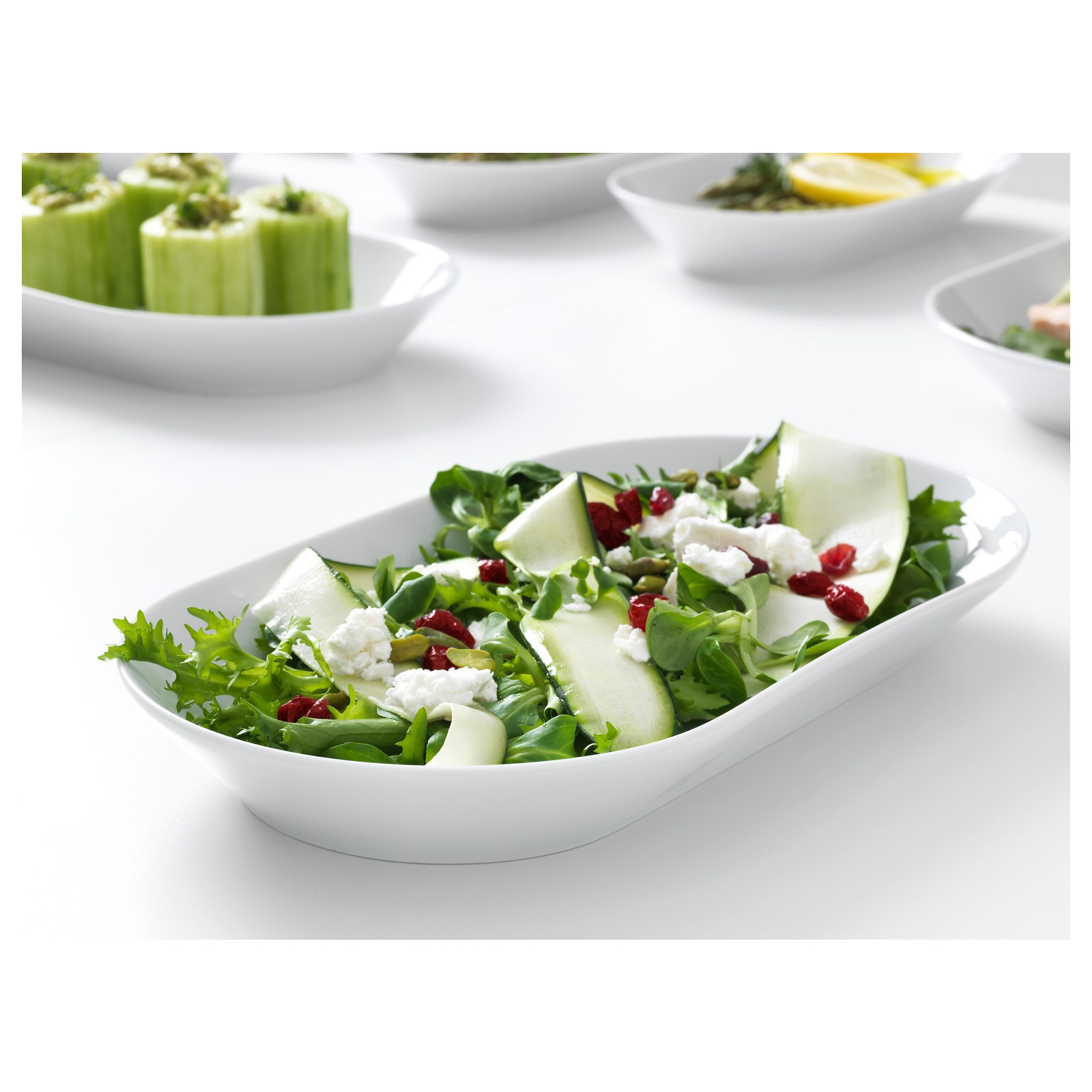 IKEA 365+ Serving plate, white, Length 12 ¼" IKEA