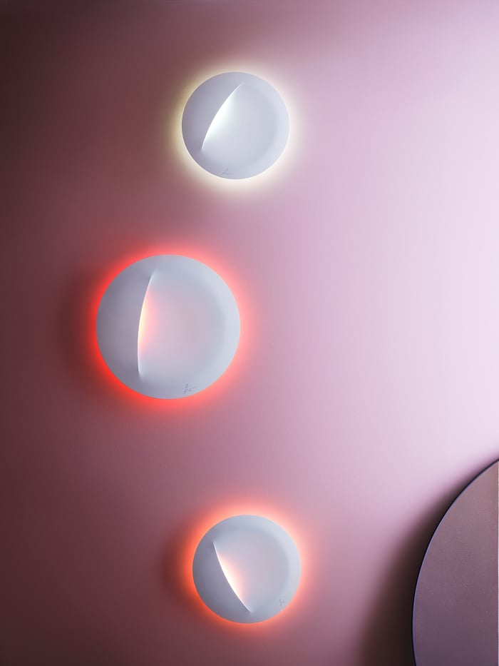 IKEA ART EVENT 2021 LED wall lamp, white, 12" IKEA