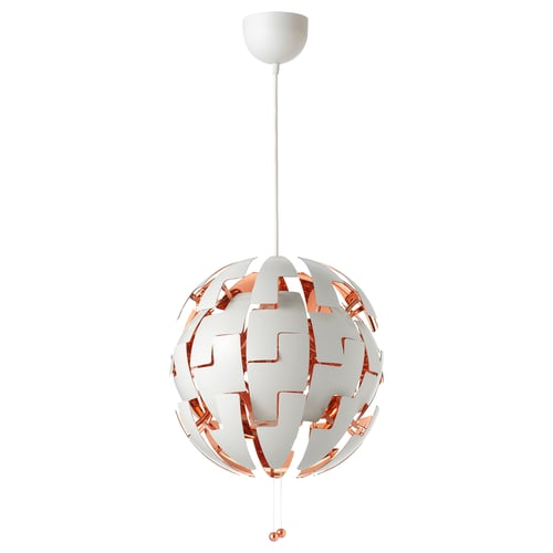 Conform binnen Uitlijnen IKEA PS 2014 Pendant lamp, white, copper color, 14" - IKEA