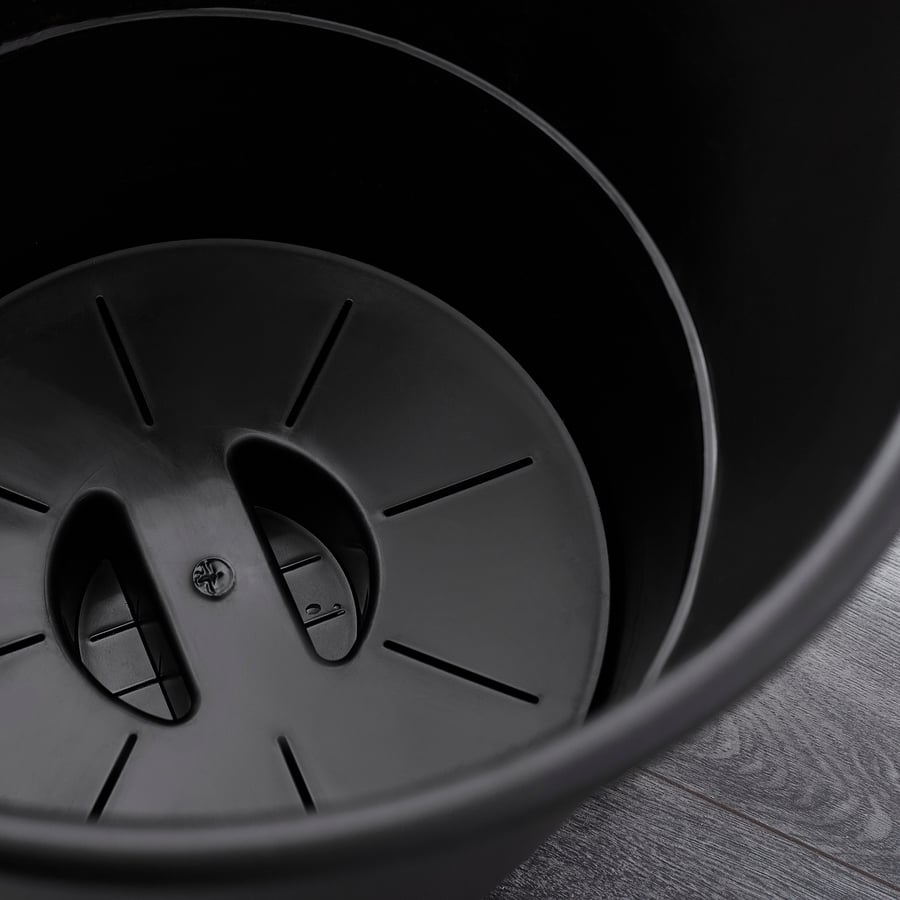 IKEA PS FEJÖ Selfwatering plant pot, black IKEA