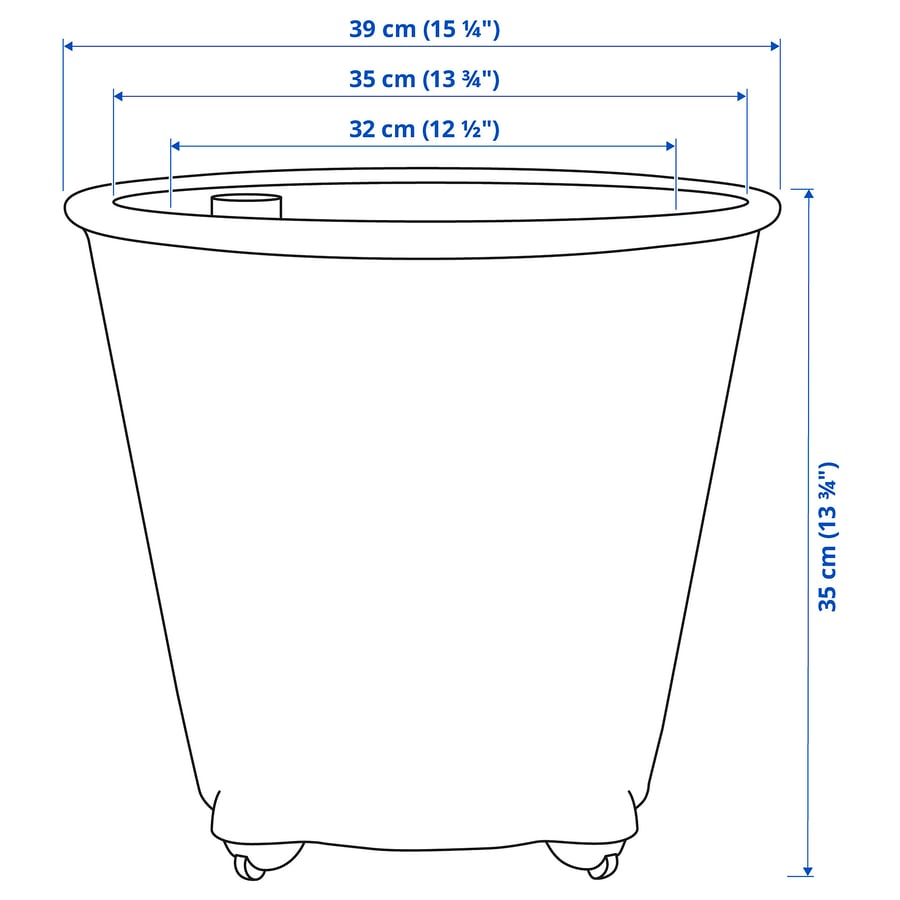 IKEA PS FEJÖ Selfwatering plant pot, black IKEA