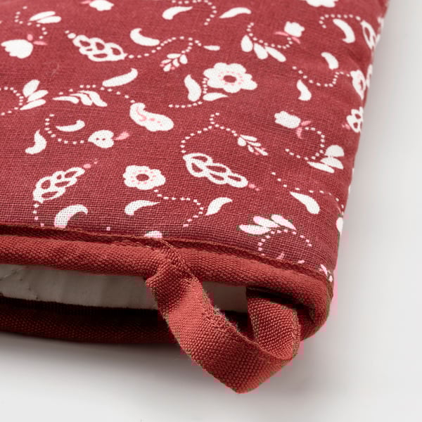 INAMARIA Oven mitt, patterned/red