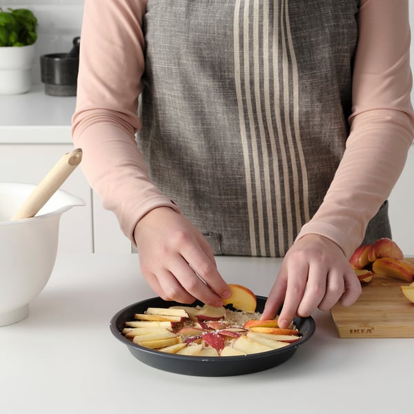 INBAKAD Pie plate, dark gray, 9 "