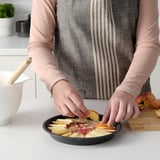INBAKAD Pie plate, dark gray, 9 "
