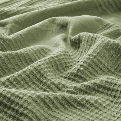 INDIRA Bedspread, gray-green, Twin/Full