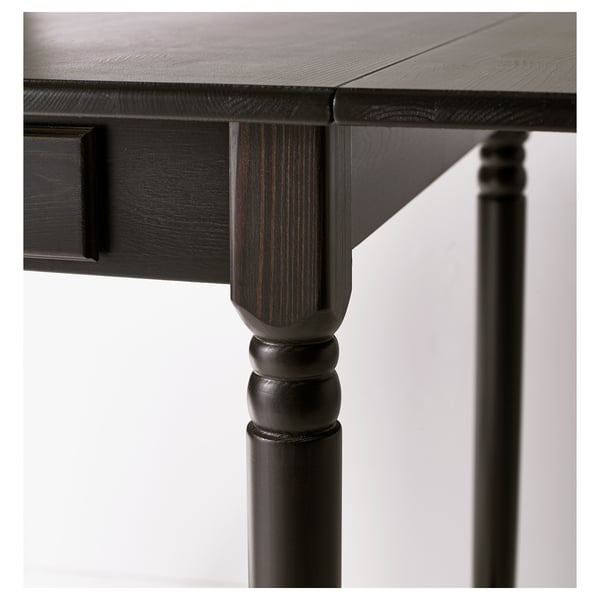 Ingatorp Drop Leaf Table Black Brown Ikea