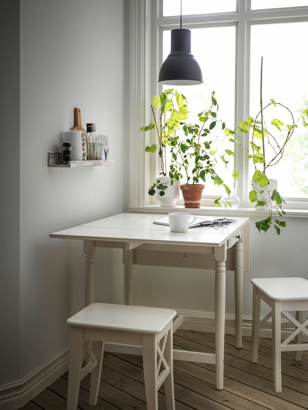 Ingatorp Drop Leaf Table White Ikea