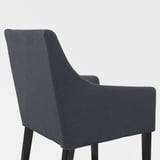 INGATORP / INGOLF Table and 6 chairs, black/Sporda dark gray, 61/84 5/8x34 1/4 "