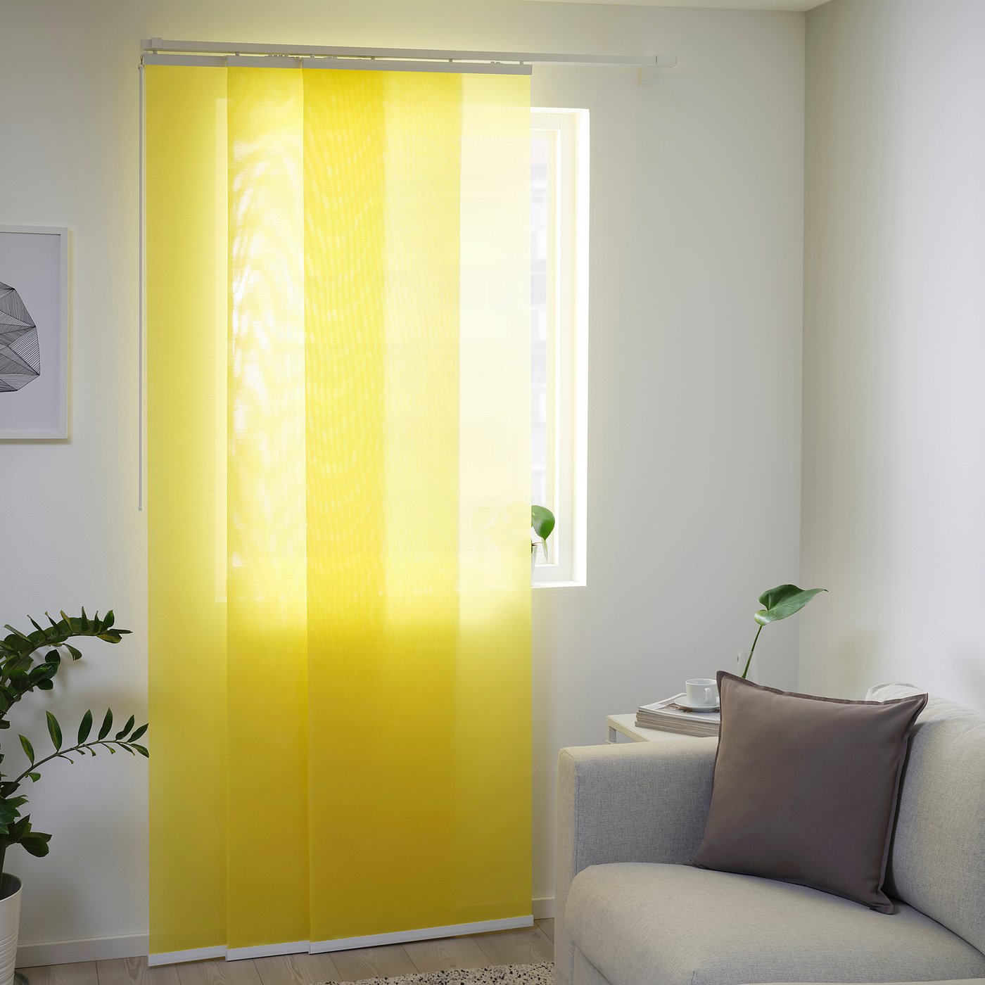 INGJERD Panel curtain, yellow IKEA