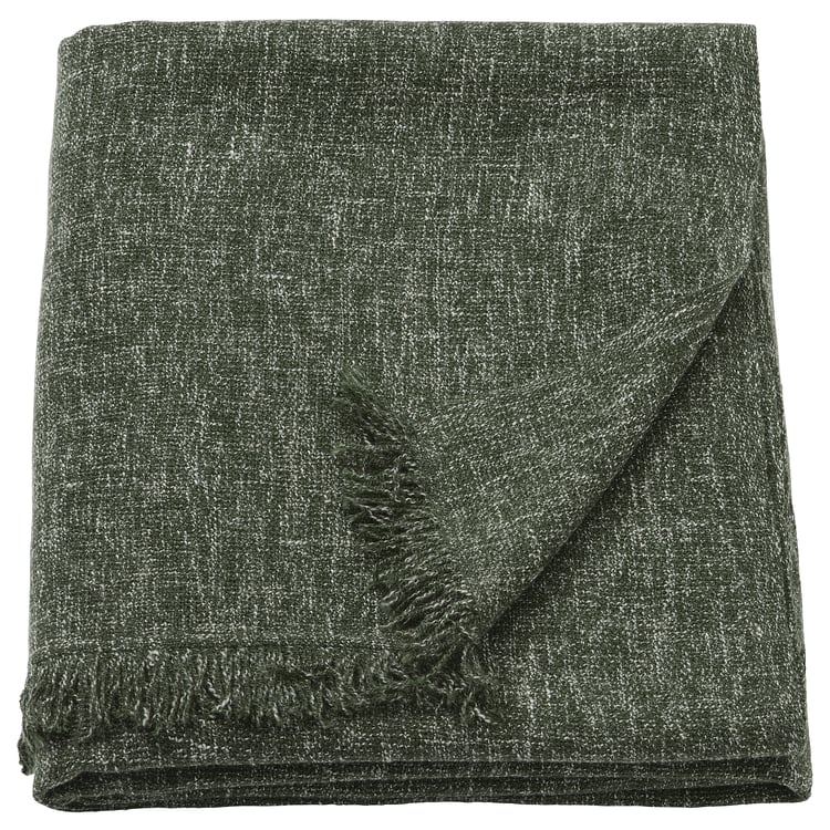 INGRUN Throw, dark green, 51x67" IKEA