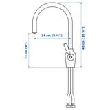 INSJÖN Kitchen faucet, chrome plated