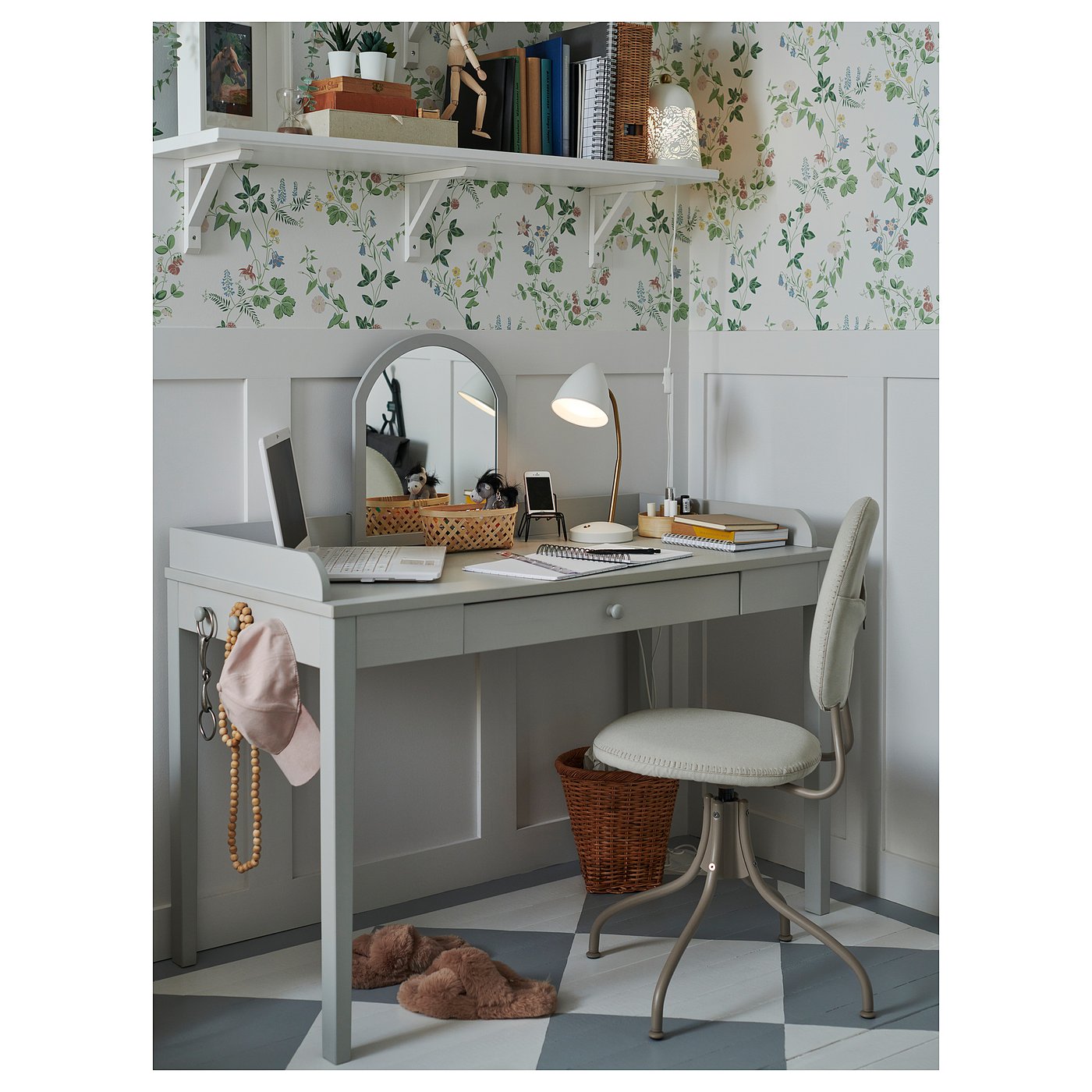 LED work lamp, white/brass color 5