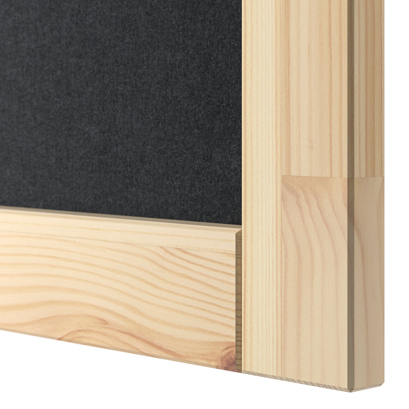 IVAR door, dark gray/felt, 161/2x325/8