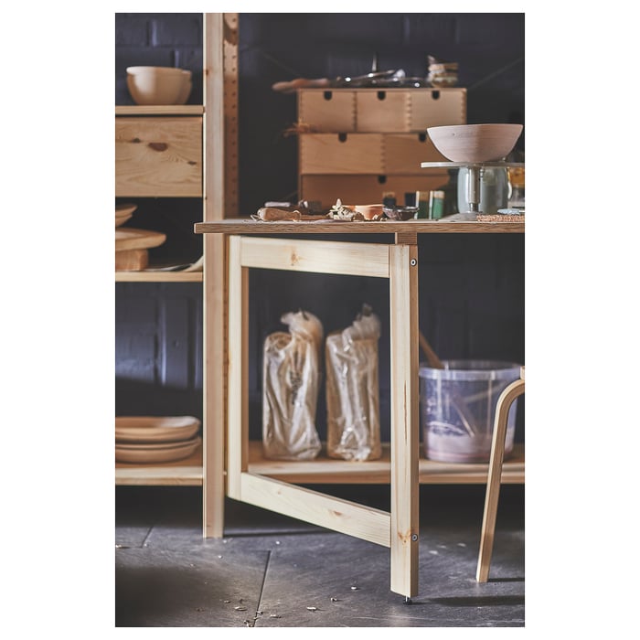 IVAR folding table, pine, 311/2x195/8433/4" IKEA