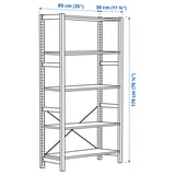 IVAR Shelf unit, pine, 35x11 3/4x70 1/2 "