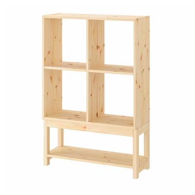 IVAR Shelving unit with underframe, 31 1/2x11 3/4x47 1/4 "