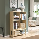 IVAR Shelving unit with underframe, 31 1/2x11 3/4x47 1/4 "