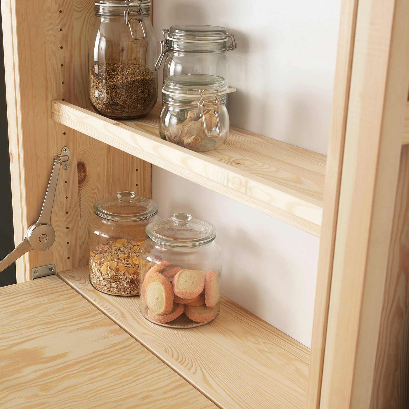 IVAR Storage unit with foldable table, pine IKEA