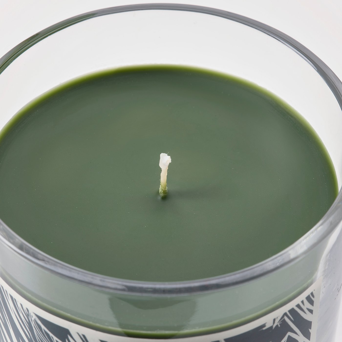 JÄMTSKOGEN scented candle in glass, cypress & eucalyptus/dark