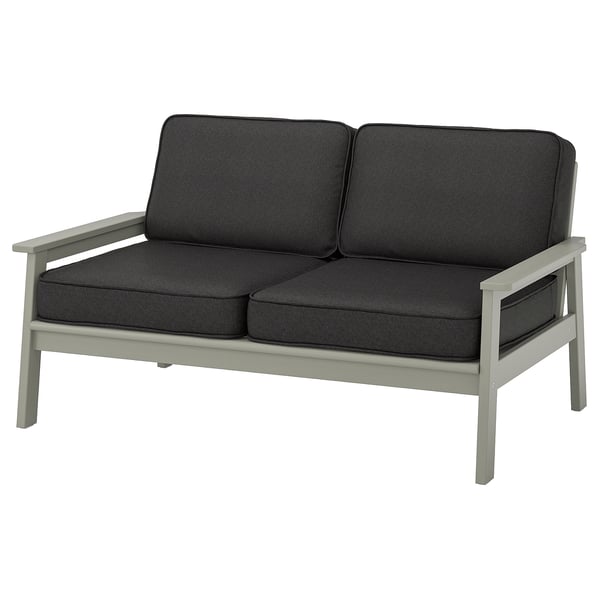 JÄRPÖN/DUVHOLMEN Back cushion, outdoor, anthracite, 24 3/8x17 3/8 "